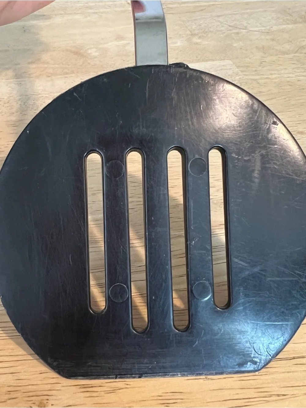 Vintage Bonny Nylon Spatula Black Slotted Kitchen USA Pancake Flipper